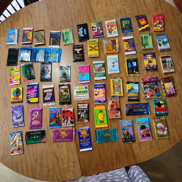 1990s Trading Card Packs Lot of 14 Unopened - Picture 2 of 8